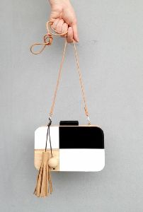 Wood and Resin Clutch Bags