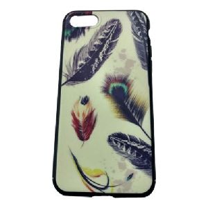 Feather Printed Mobile Phone Cover