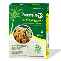 Solid Jaggery and Fennel Sweetener