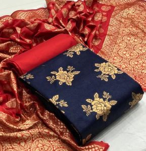 BANARASI SILK Dress Materials, For Making Ladies Garments, Feature : Attractive Designs, Comfortable