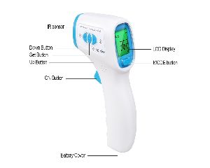 Medical Non Contact Forehead Digital Temperature Infrared Thermometer Gun