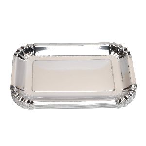 Rectangle Silver Paper Plates
