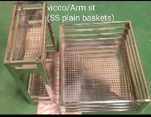 Stainless Steel Arm Plain Basket