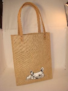 jute bags with rexine handles