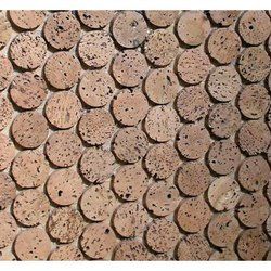 Brown Wood Cork Mosaic Floorings
