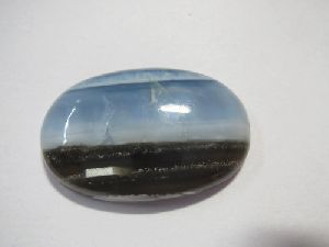 Blue Owyhee opal stone cabochons