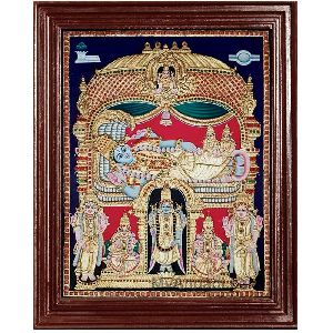 Antique Style Ranganathar Tanjore Painting