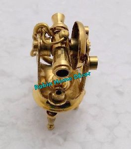 Brass Theodolite Keychain