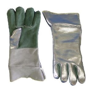 Leather Hand Gloves, Size : M