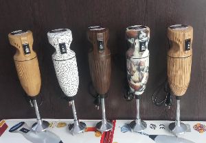 Wooden Metallic Hand Blender