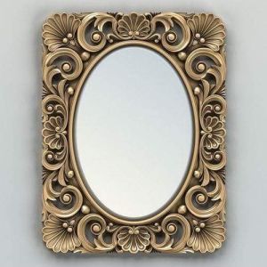 Rectangular Polished Fiber Mirror Frame, Feature : Attractive Design, Fine Finishing