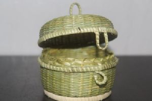 Bamboo Basket with Lid