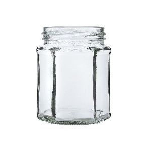 Hexa Glass Jar