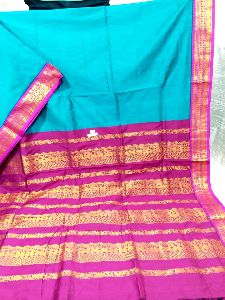 Outstanding cotton GADOWAL Saree could be used for official,casual and daily wear