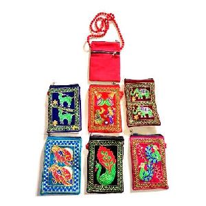 Embroidery Mobile Pouches