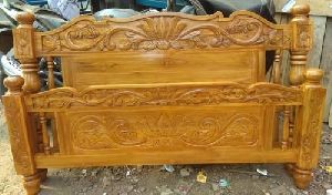 Heavy Soild Tead Wood Carving cot