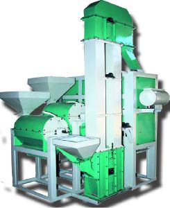 5HP Double Roll Mini Dal Mill Machine