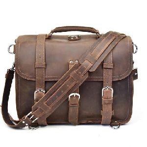Convertible Leather Messenger Bag