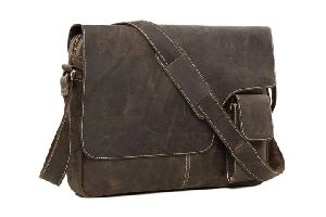 Handcrafted Vintage Leather Messenger Bag