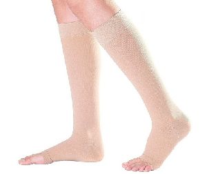 Varicose Vein Stockings Cotton Blended Below Knee