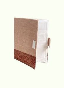 jute bag file folder