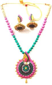 Premium quality Terracotta Necklace sets coming up with fresh and colourful designs