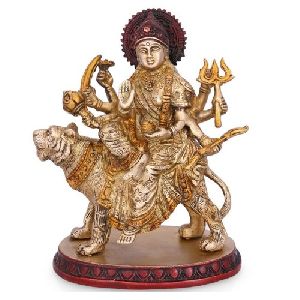 Durga Mata Brass Statue
