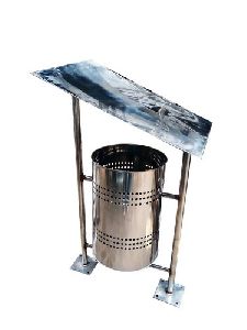 Stainless steel hanging dustbin