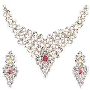 Gold & Diamond Necklace Set