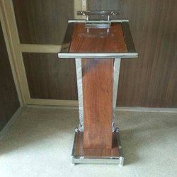 Stainless Steel Wooden Lecture Stand