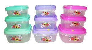 cookie plastic containers set