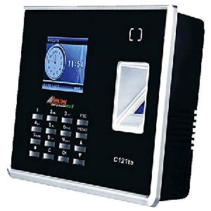 Realtime Biometric Attendance Machine (Black and silver)