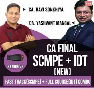 CA FINAL SCM &amp; PE (Fast Track) + IDT FULL COURSE COMBO (NEW COURSE) PenDrive