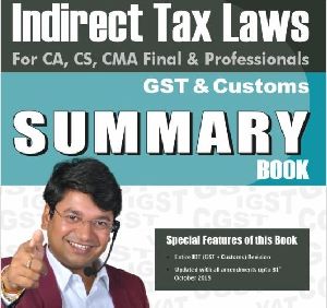 Summary Book For CA Final Indirect Tax Laws By CA. Yashvant Mangal