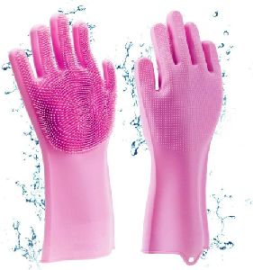 Silicone Dishwashing Hand Gloves