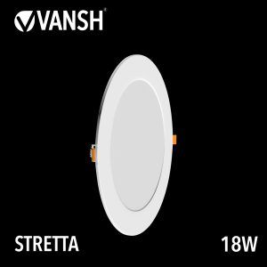 18W Stretta Circular Ultra Slim Recessed Panel