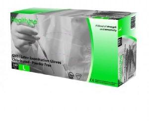 Dotted GN31 Powder Free Chlorinated Latex Gloves M