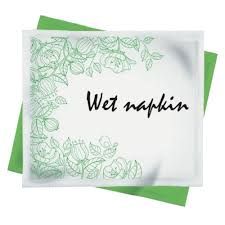 wet napkin