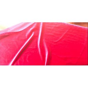 Red Plain Velvet Fabric