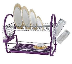 Multicolor Stainless Steel Dish Rack