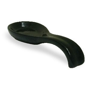 Ceramic Spoon Rests, Black