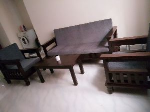 Heavy Solid Teak Wood Sofa Set