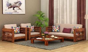 Stylish Solid Wooden Sofa Set