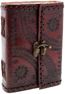 handmade leather writing journal diary