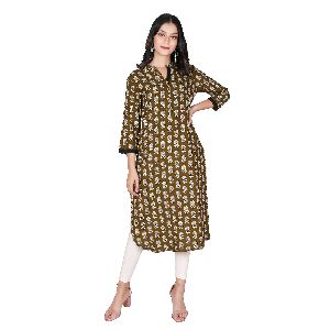 Checked Chiffon Women's Kurtis, Gender : Girl, Ladies