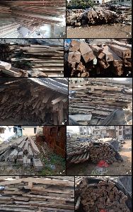 Sawn teakwood dry wood