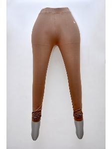 Spandex / Polyester Brown Leggings, Gender : Women