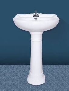 White Pedestal Wash Basin