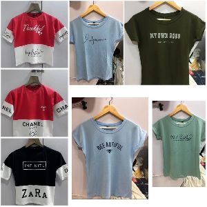 Girls Premium Lycra Cotton T-shirts