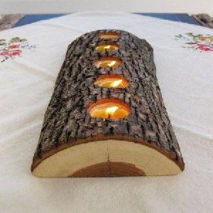 wooden candle stand